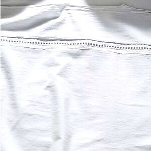 NWOT Anthropologie Organic Spa Sateen Sheet Queen Z276